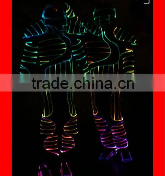 Popular Fiber Optic Clothes / Training Dancewear / Flashing Clothing