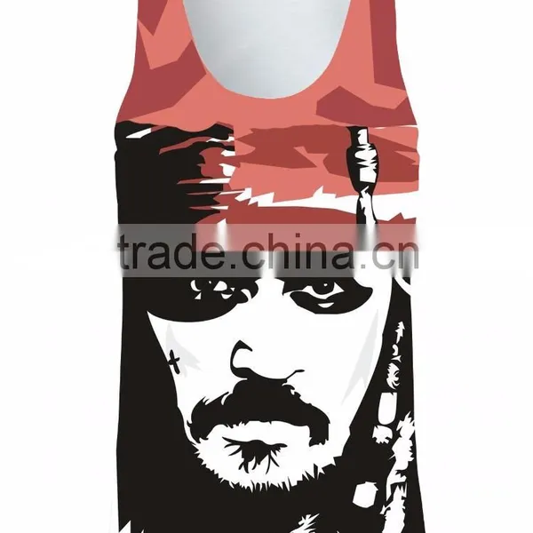 High Quality Sublimation Printed Mens Vests