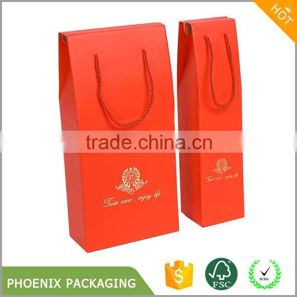Cheap 2 Wine Champagne Bottle Carriers Gift Packaging Box photo-2