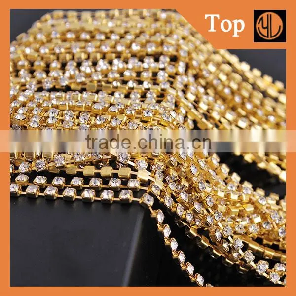 Wholesale Fancy Cup Chain With Stone For Garment Gecoration