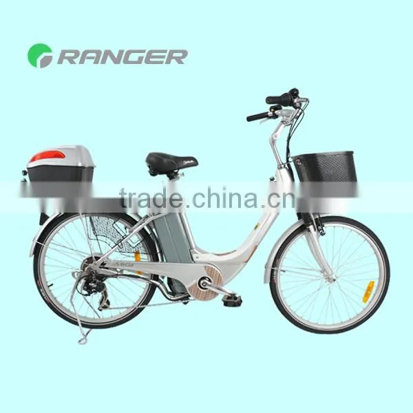 350W 36V 10AH Electric Bike With Pedals or Throttle Bar