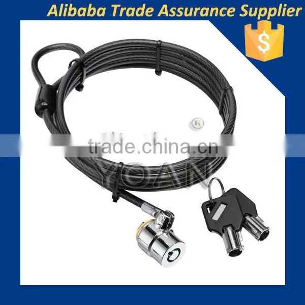 New Product Stainless Steel Cable Chain Locks for Laptop and Desktop Computer