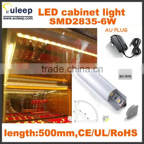 Diffused PC Cover,ressessed in Installation,aluminum Profile Led Cabinet Light Use for Jewelry Store Hot Sell in AU Market,500mm photo-5