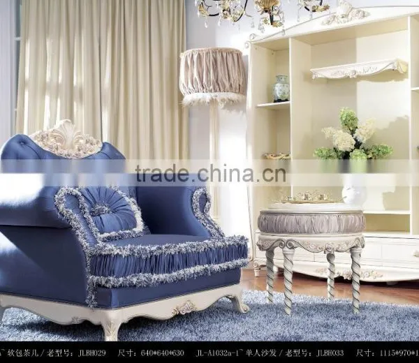 European Style Solid Wood Living Room Furniture Sofa Sets Tea Table photo-2