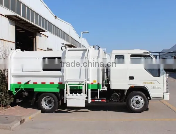 2015 New 7 Cbm Compactor Garbage Truck Price, Mini Small Garbage Truck for Sale photo-3