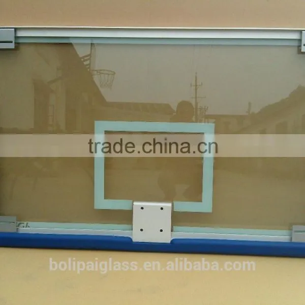 Tempered Glass 12mm Aluminum Frame Basketball Backboard