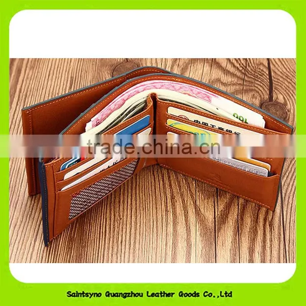 Best Brand Simple Handmade Genuine Leather Bifold Men's Short Wallet 16417 photo-3