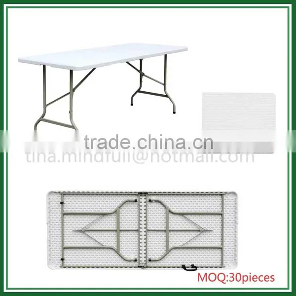 Retail Plastic HDPE 8FT Outdoor Folding Table for Garden photo-2