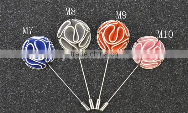 Mens Formal Wear Decoration Flower Lapel Pin for Wedding LAP016 photo-3