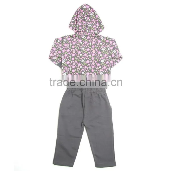 Kevince Girl Jogging Set CVC French Terry OEM Factory Clothing photo-2