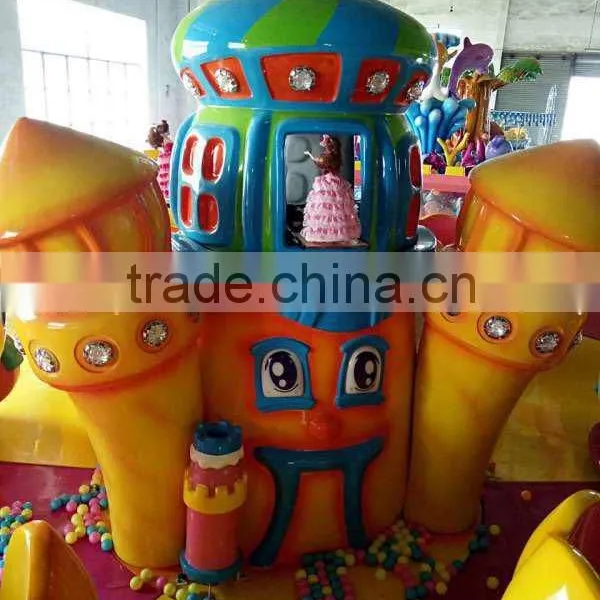 New Design Amusement Park Electric Train Pumpkin Castle Joy Spray Cart Car Amusement Game photo-3