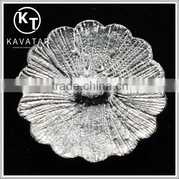 Good Quality NK006 Metal Rhinestone Button With Big Pearl for Clothes photo-3