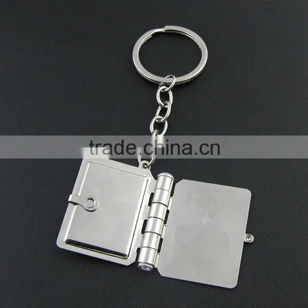 Engraved Silver Picture Frame Keychain photo-3