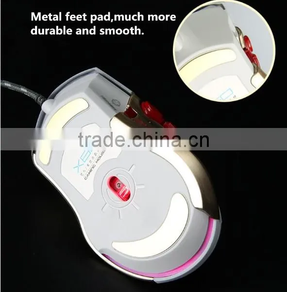 Latest Private Model Metal Sides 8d Funny Computer Glowing Gaming Mouse With Driver photo-6