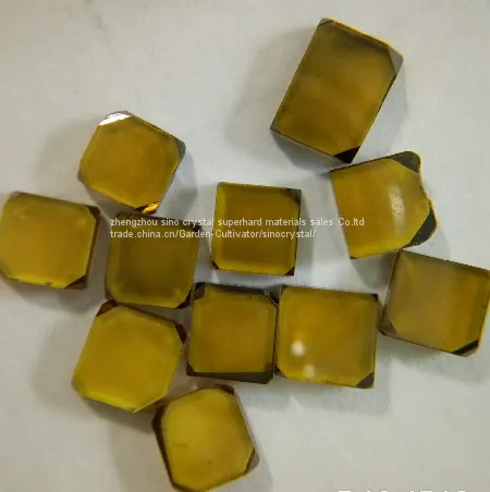 Large Sizes Single Crystal Plate Synthetic Diamond Use in Industrial Cutting Tools/dressing Tools and so on photo-2