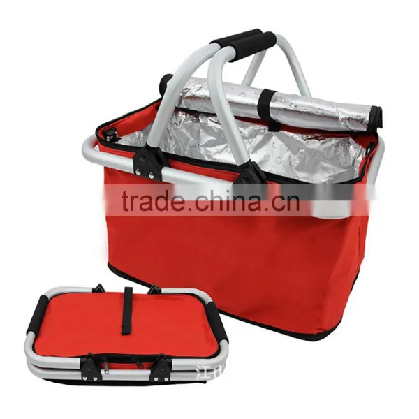 Good Quality 600D Oford Cloth 32ML Wholesale Lunch Picnic Cooler Foldable Bag photo-2