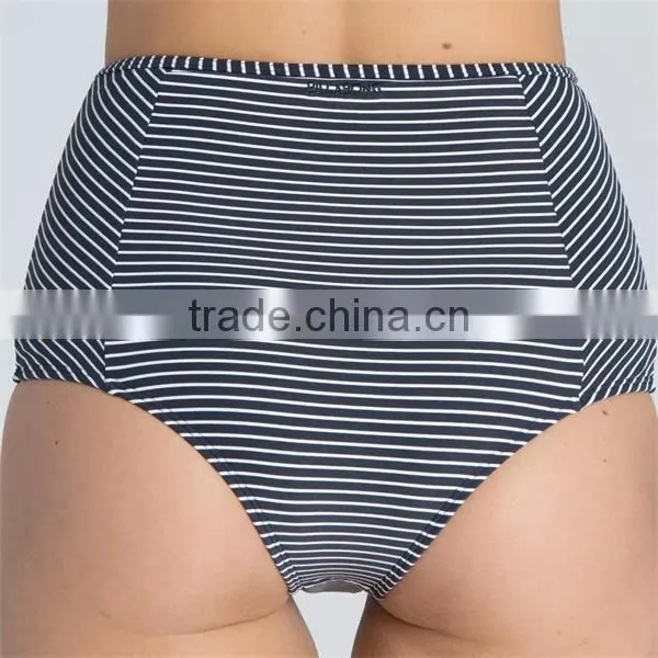 Private Label Sexy Swimwear With Flounces Of Mature Women High Waist Bikini Swimwear 2016 photo-4