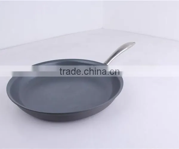 Non-Stick Flat Ceramic Deep Frying Pan With Hard Anodized Exterior photo-6