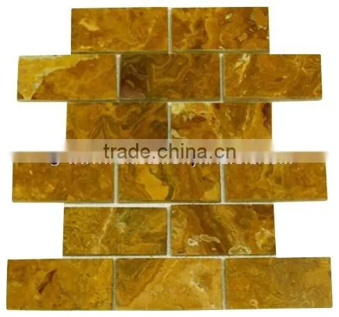 Amazing New Style BROWN GOLDEN ONYX MOSAIC TILES COLLECTIONS photo-5