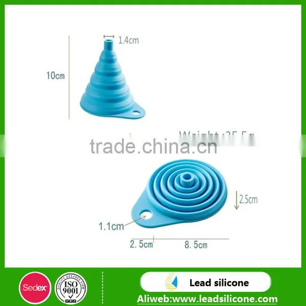 Wholesale Kitchenware Foldable Silicone Funnel,Collapsible Silicone Funnel photo-4