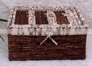 ECO-Friendly Woven Storage Basket, With Cotton Bag photo-2