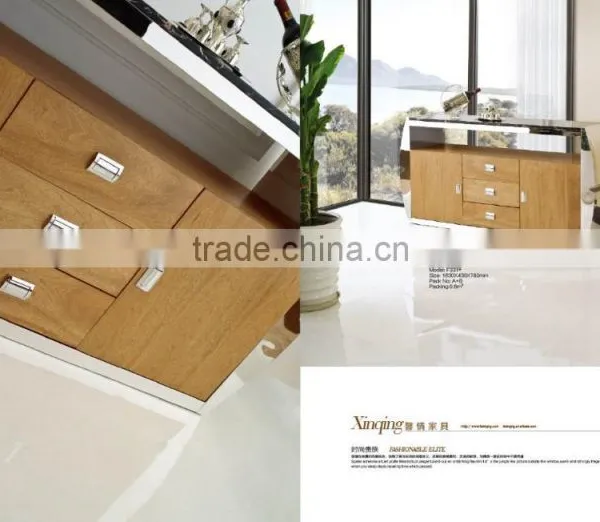 F379-1 Wood Furniture Design Stainless Steel Kitchen Cabinet photo-5