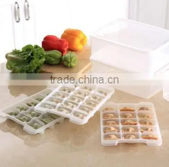 CY034 Household Article Fresh Dumpling Crisper Box Microwave Thawing Non Stick Food Tray Dumplings Preserving Box photo-2