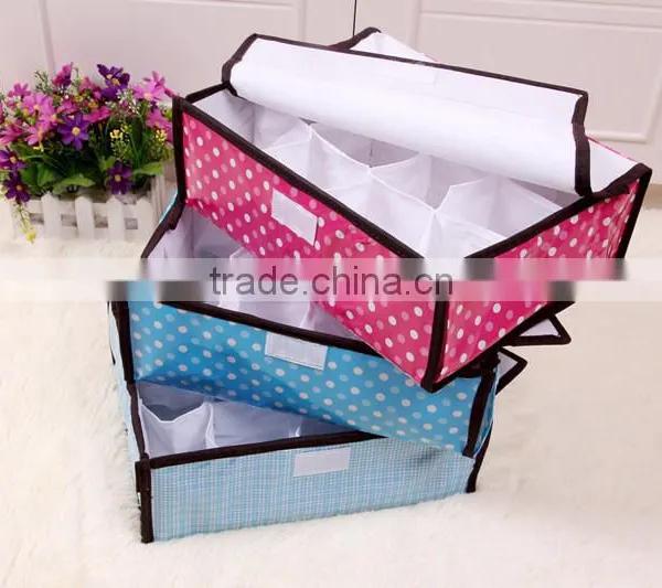 N492 Household Non Woven Box Foldable 12 Grid Storage Box photo-5