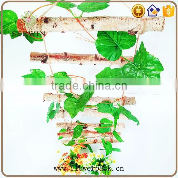 The Rural Custom Festival Decorates Birch Hemp Rope Ladder photo-3