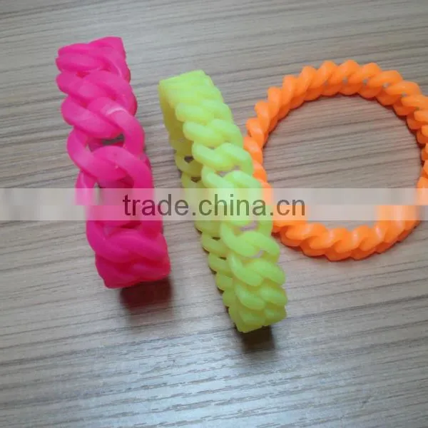 Newly Wear-resisting Colorful Silicone Bead Bracelet photo-3