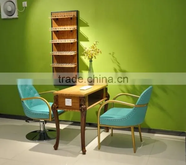 Wall-hung Type Wood Display Useful Nail Salon Furniture TKN-M555 photo-4