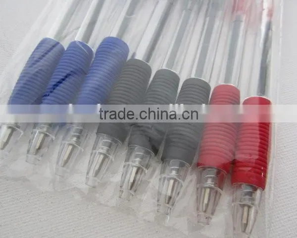 8PC 3 Colors Ball Pen Hot Sale Transparent Ball-point Pen photo-2