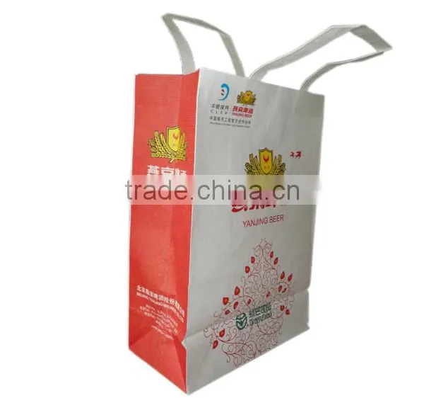 Factory Made Customer Designed Luxury Paper Shopping Bag of Kraft Paper photo-3