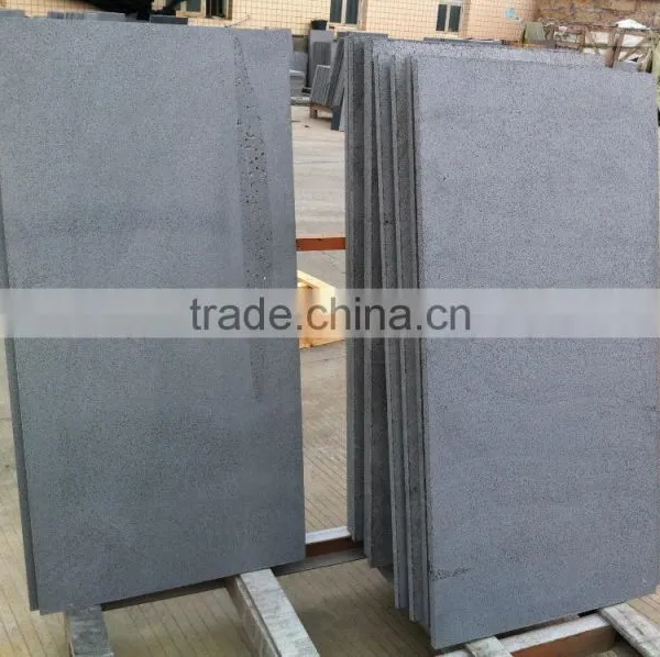 Black Stone Tiles Basalt Grey With Holes Black Basalt Stone,Basalt Wall Tiles photo-3