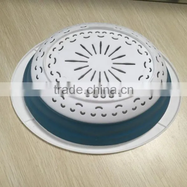 Hot Sale Oval Plastic TPR Folding Basket Collapsible Vegetable Colander KITCHEN TOOL photo-4