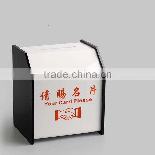 Factory Custom Cheap Black Acrylic Business Card Holder photo-2