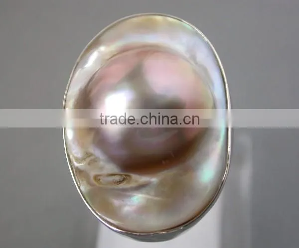 2014 Latest Fashion Cheapest Mabe Pearl Rings photo-2