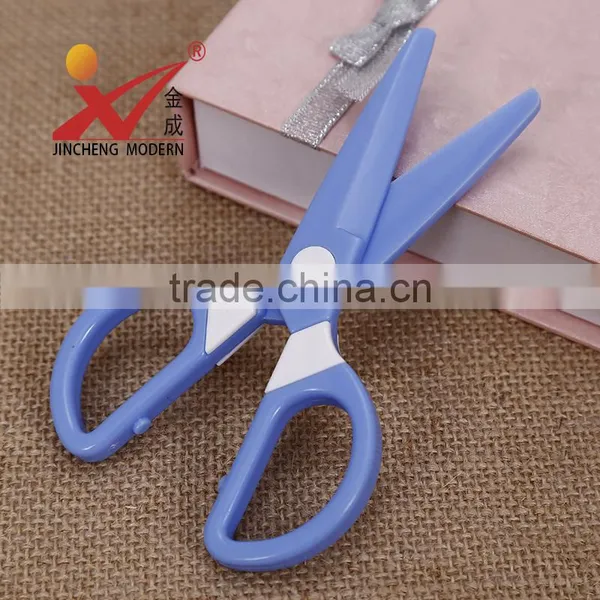 CIJ03-- Hot Sale All Plastic Student Scissors , Safe Scissors photo-2