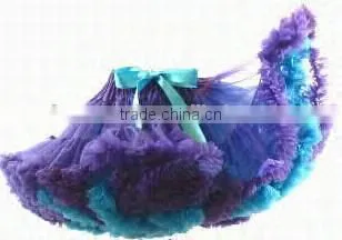 Solid Purple Dot Newborn Baby Girl Pettiskirt Tutu Dress Skirt 3-12M photo-3