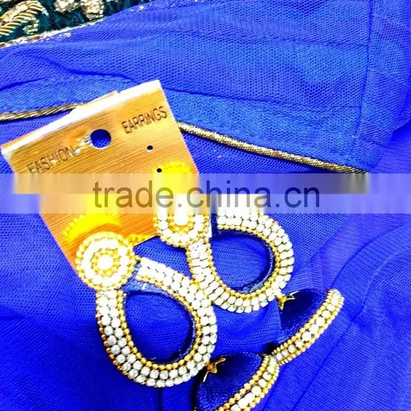 Indian Silk Thread Jhumka Earrings ,factory Direct Fashion Jewelry photo-4