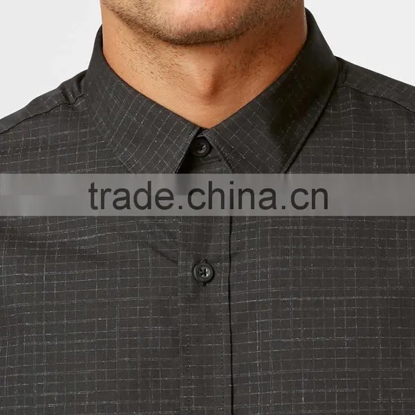 Cotton Hemp Blend Wholesale Plaid Shirts for Man photo-2