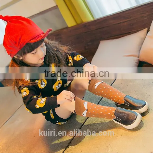 Baby Top Fashion 1 Pair Unisex Baby Girl&Boy Knee High Fox Socks Kids Cute Cartoon Socks Meias Infantil Etw-63 photo-2