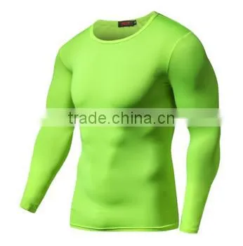 Customized 100% Polyester Moisure Wicking Men's Blank Long Sleeve Gym t Shirt photo-5