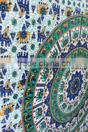 Hippie Tapestry Mandala Tapestry Color White photo-2