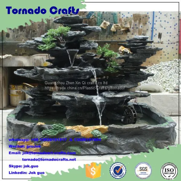 2017 Новая декорация магазина. Внутренний искусственный водопад photo-4