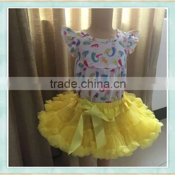 Stock Sell Style Girl Wholesale Chiffon Fluffy Tutu Pettiskirt/kids Mini Dance Tutu Girls Casual White Skirt photo-2