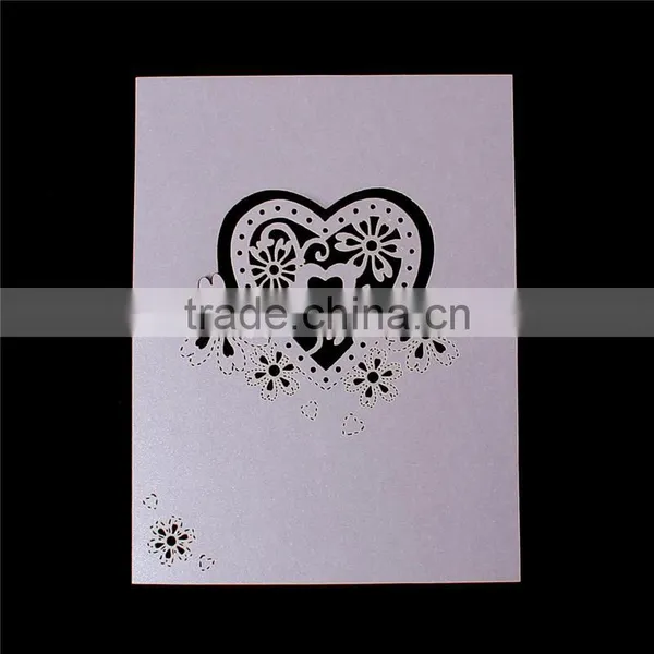 Paper Wedding Party Name Place Card Heart Mauve photo-2