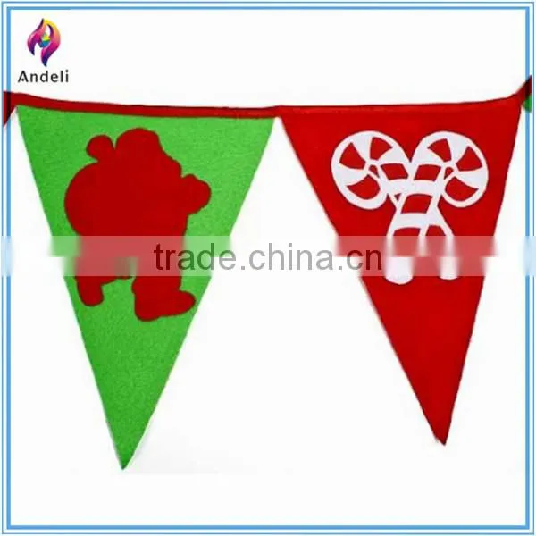 Chinese Christmas Craft Decoration Ornament Crafts Triangle Flag photo-3