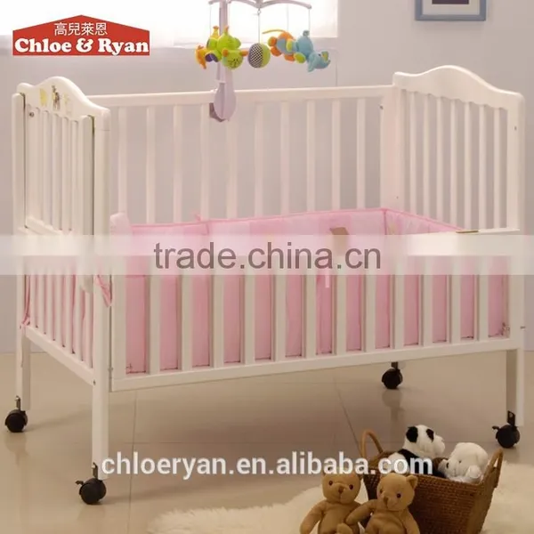Wholesale Solid Wood Multifunction High Quality Bed Baby Cribs photo-2