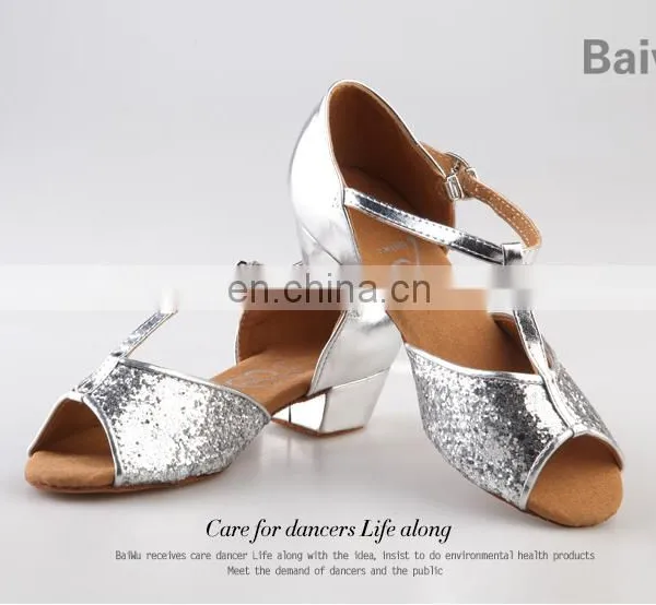 08B5L240 Shiny Children Latin Dance Shoes photo-2